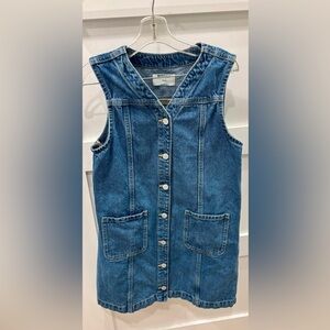 Old Navy Classic Blue Denim Button Up Dress